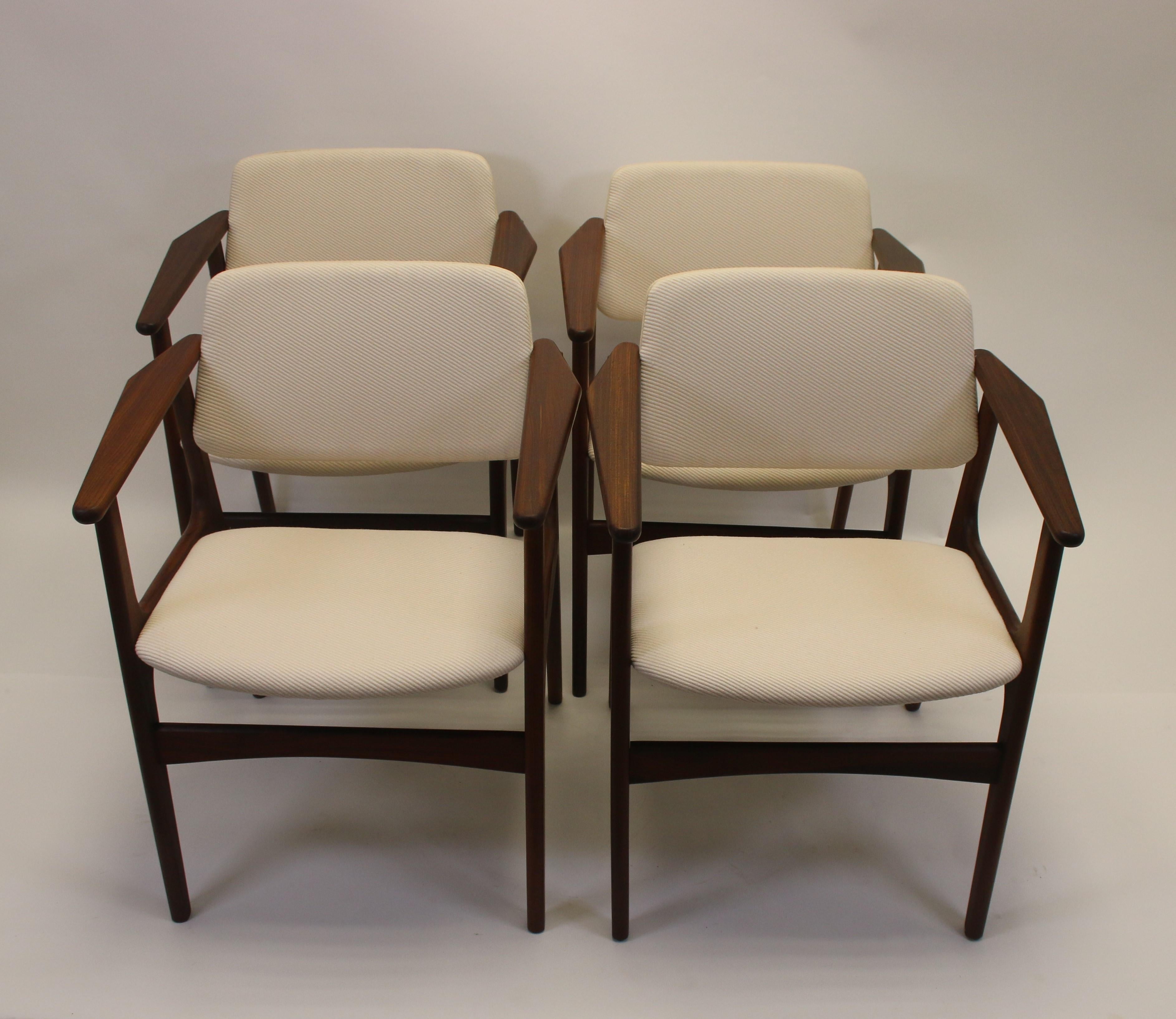 Arne Vodder Dining Room Chairs Set of 4 Denmark 60s 3