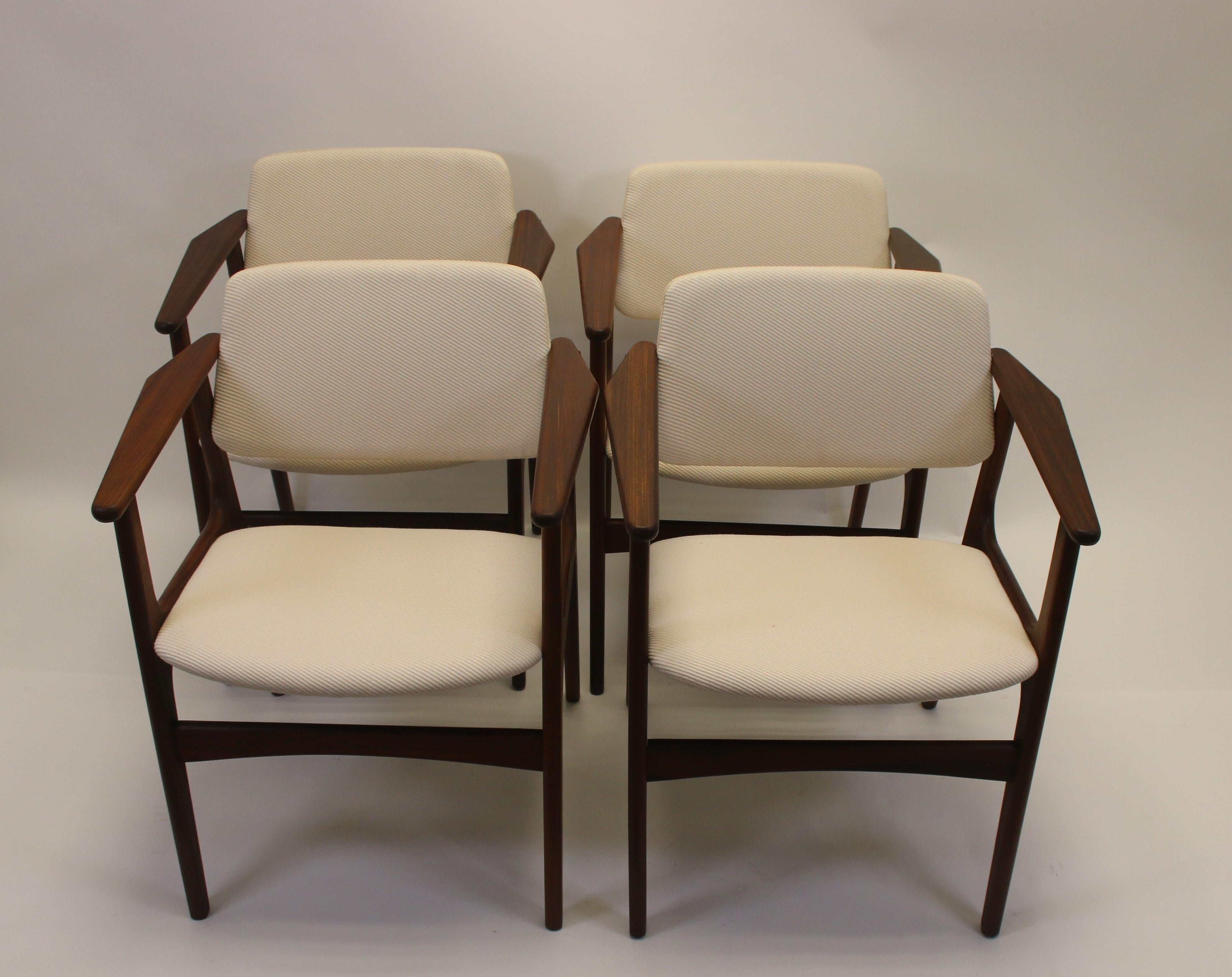 Arne Vodder Dining Room Chairs Set of 4 Denmark 60s 5