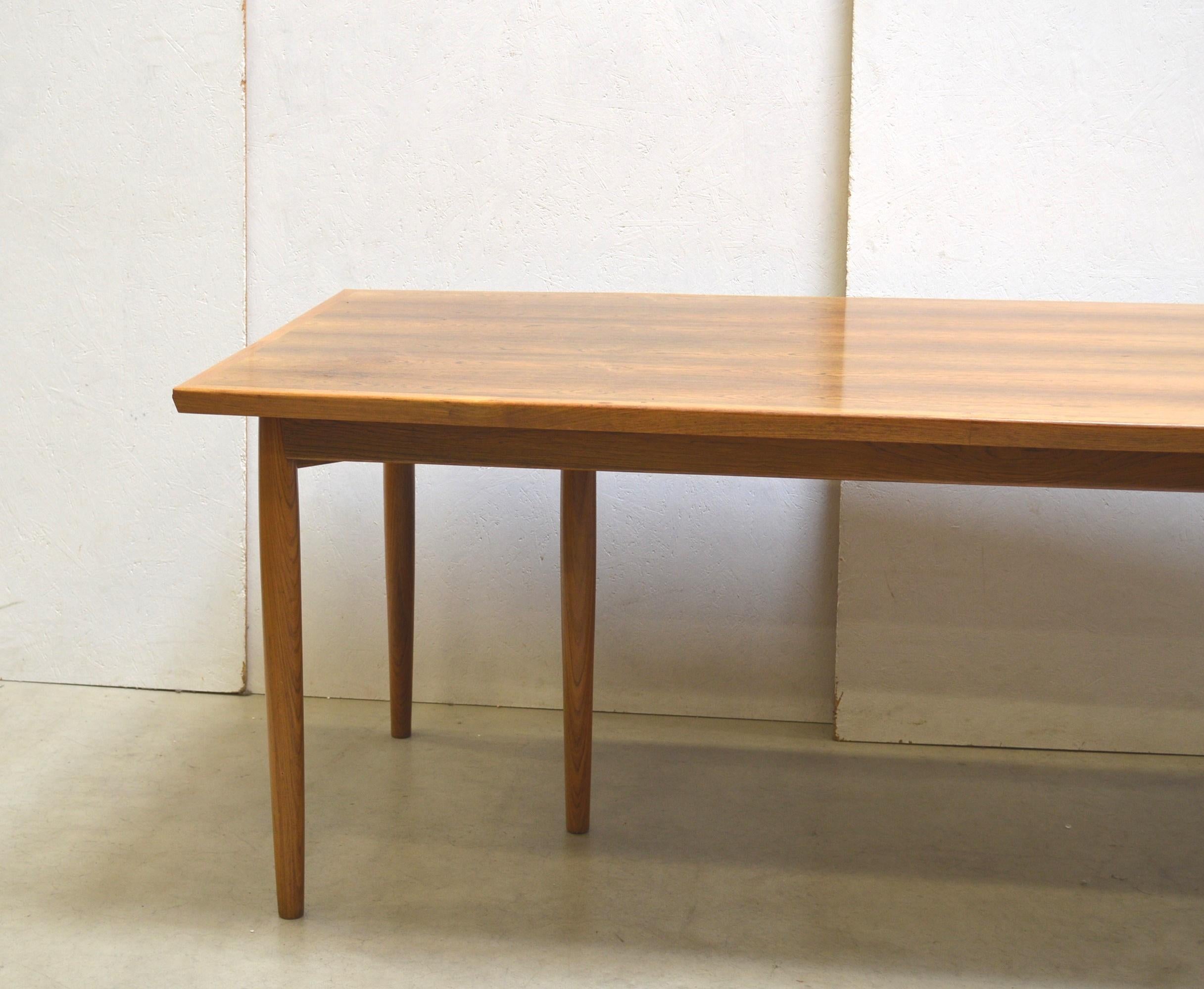 Wood Arne Vodder Dining Table Model 201 by Sibast Møbelfarbik, Denmark, 1960s For Sale