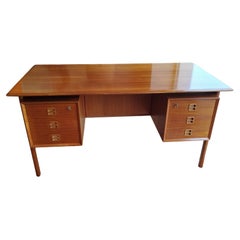 Arne Vodder double side teak desk, Sibast 1960
