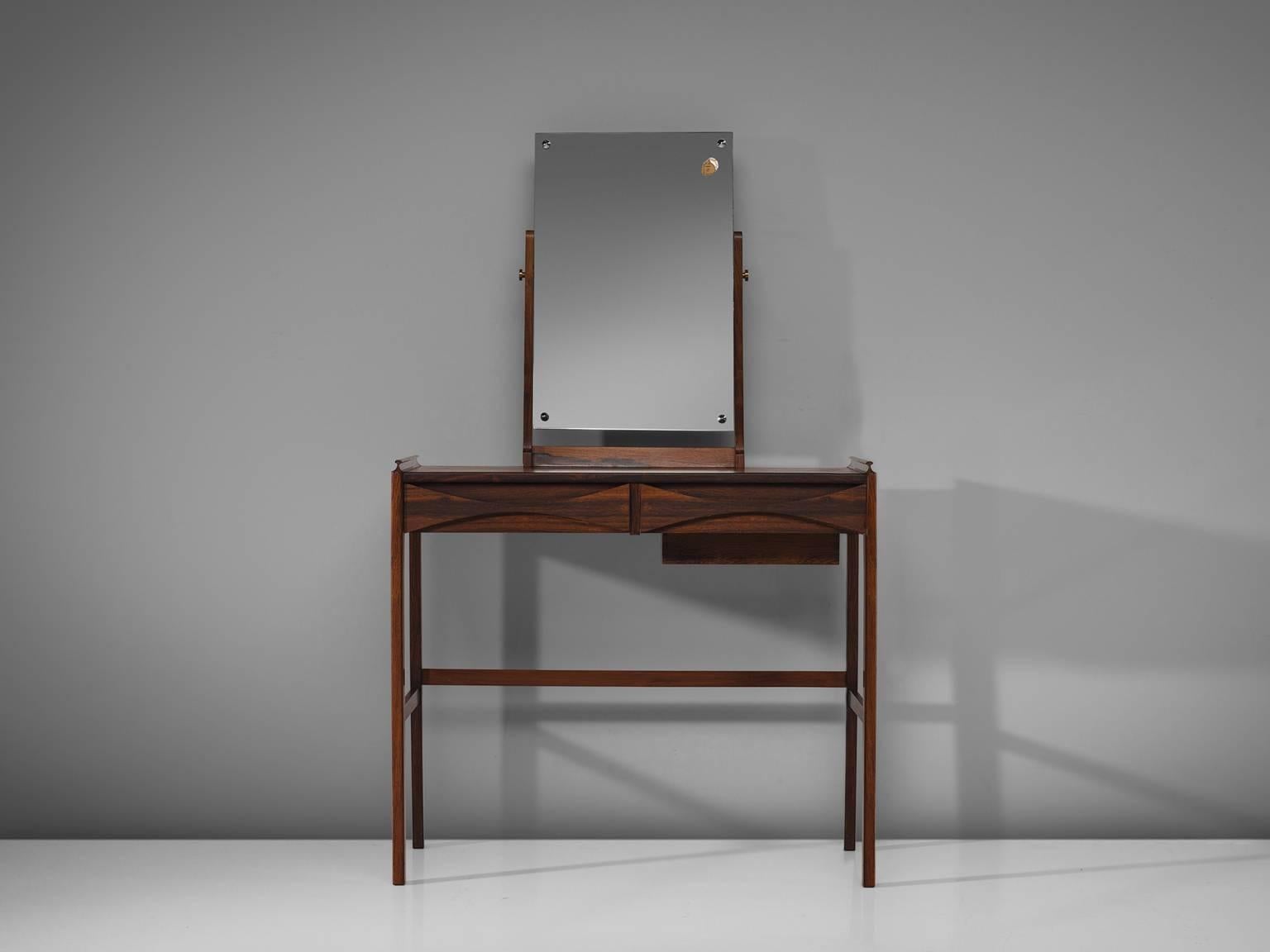 Scandinavian Modern Arne Vodder Dressing Table in Rosewood