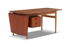 Arne Vodder Drop Leaf Desk in Teak