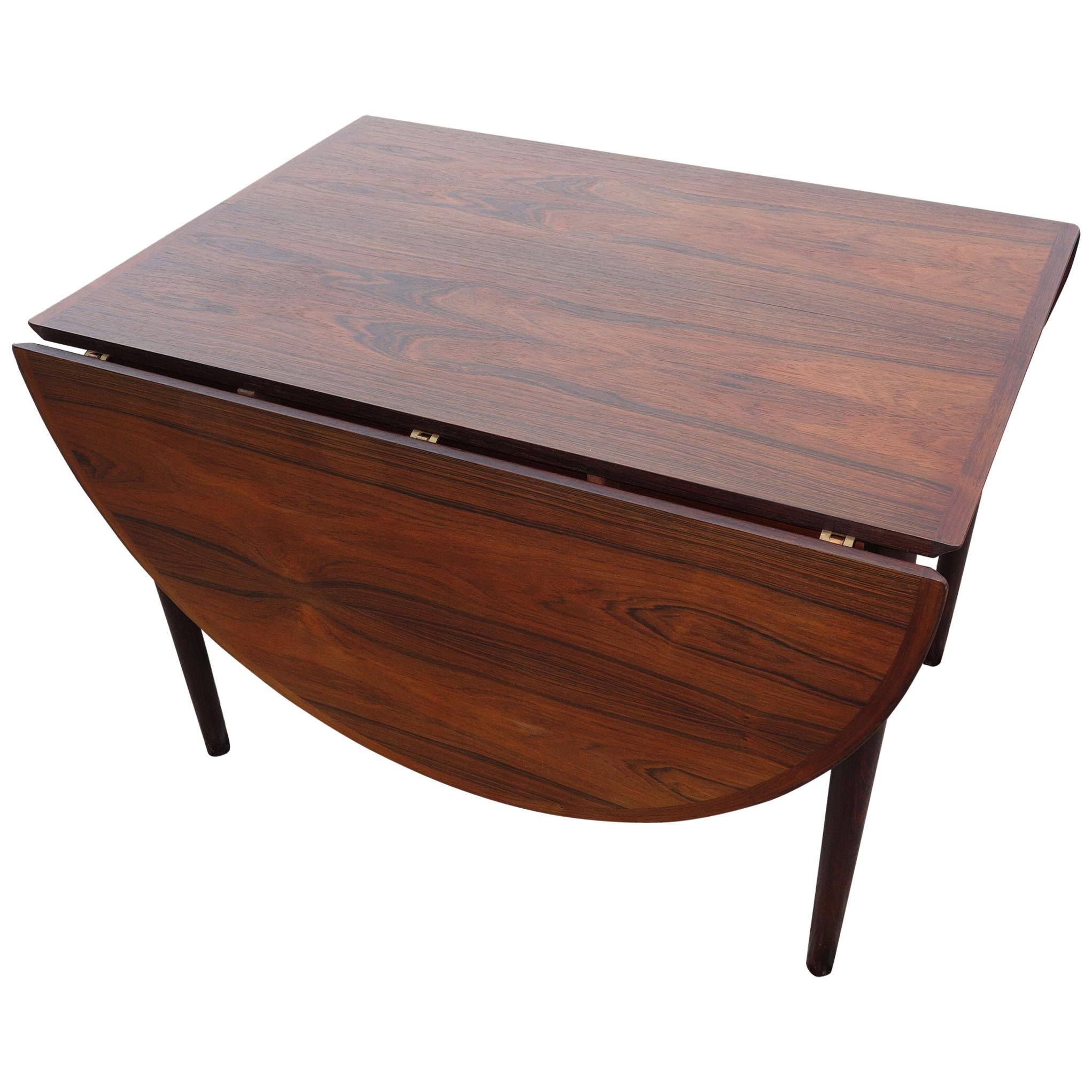 Arne Vodder Drop Leaf Table in Rosewood Made by Sibast Furniture Model 227 For Sale