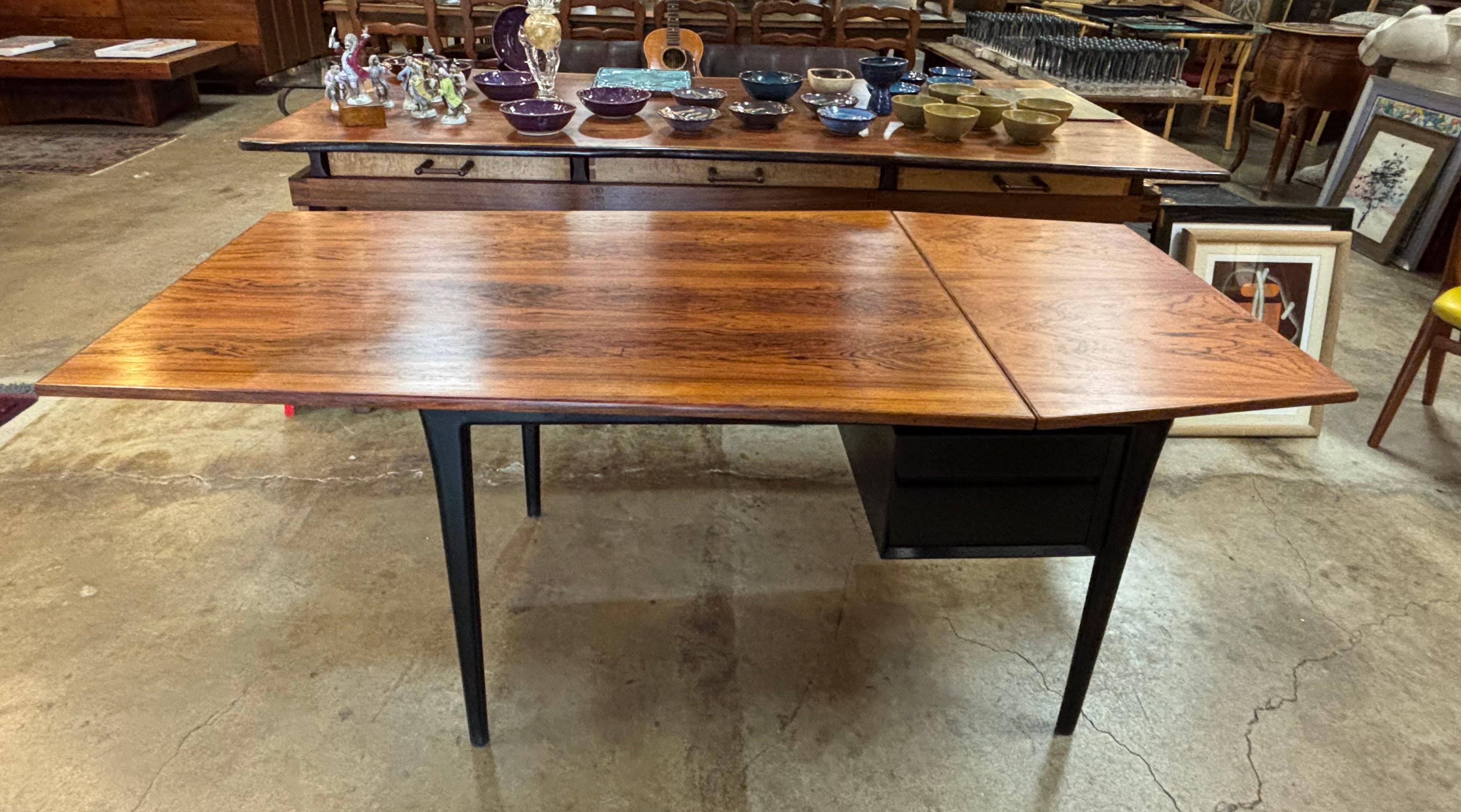 Scrivania in teak a ribalta di Arne Vodder in vendita 2