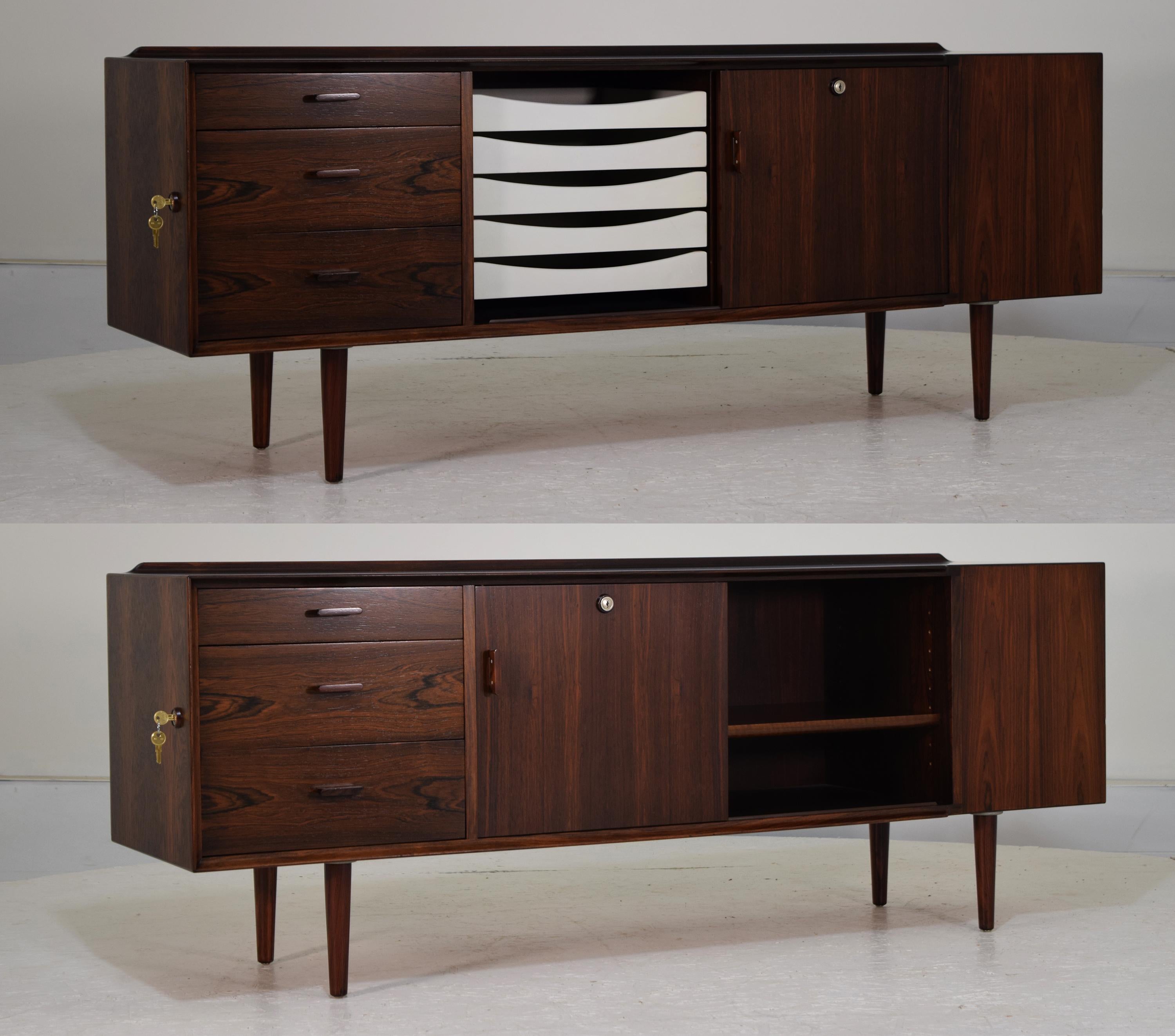 Mid-20th Century Arne Vodder Executive Desk and Return in Brilliant Condition