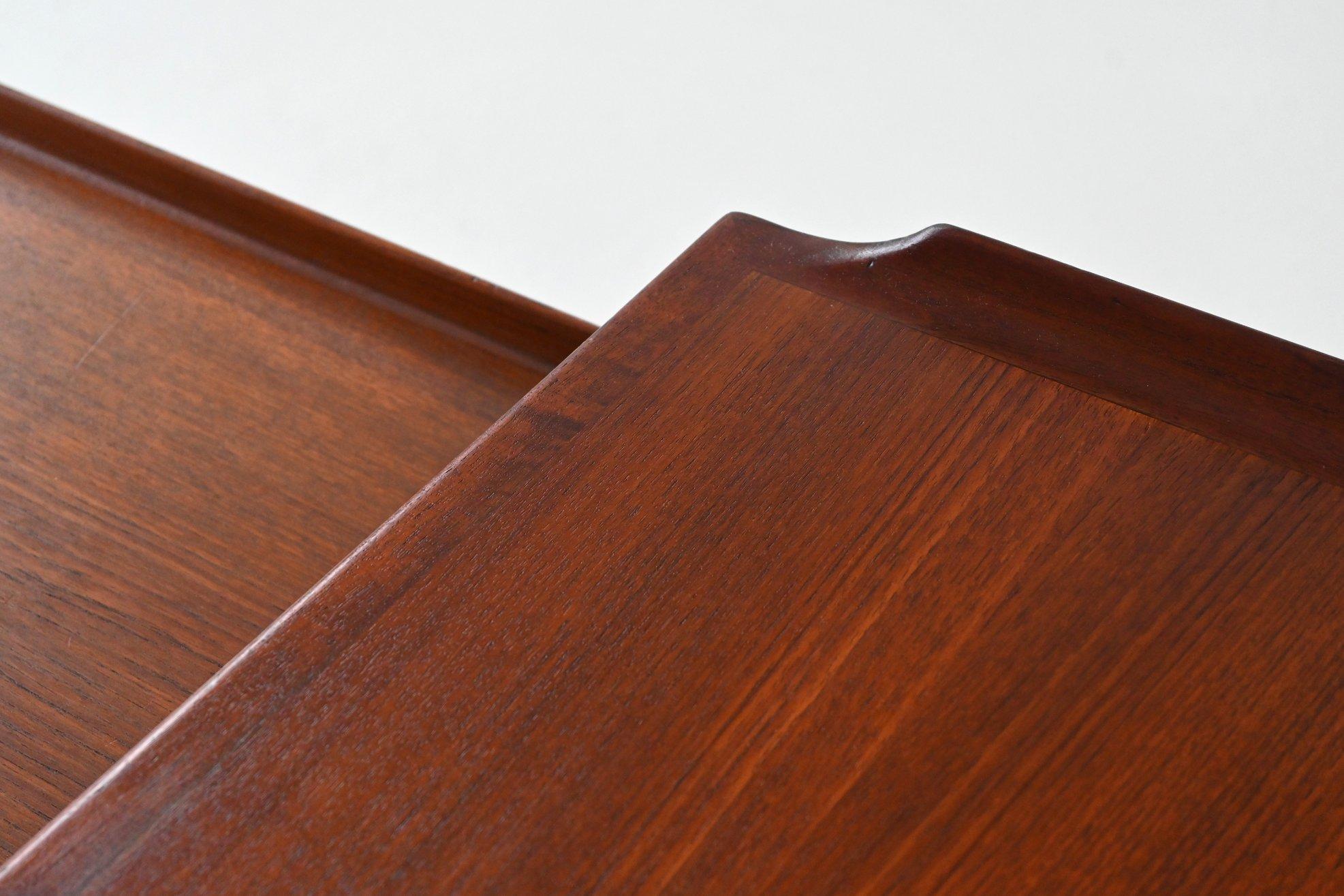 Arne Vodder executive desk and return in teak Sibast Denmark 1960 9