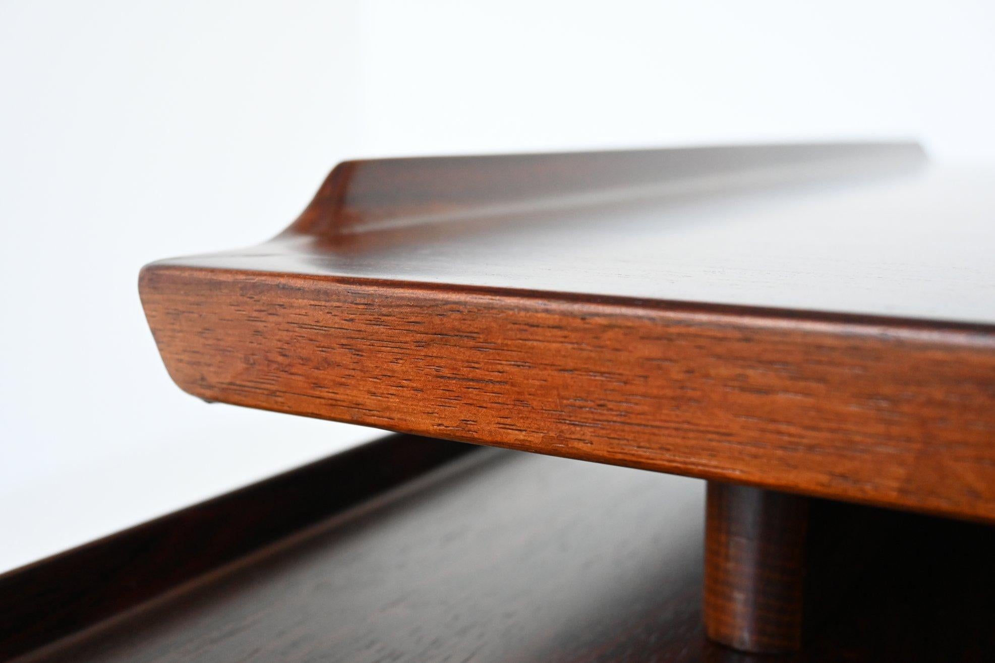 Arne Vodder Executive Desk and Return Rosewood Sibast Denmark 1960 5