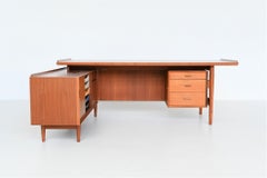 Arne Vodder Executive Desk and Return Teak Sibast, Denmark, 1960
