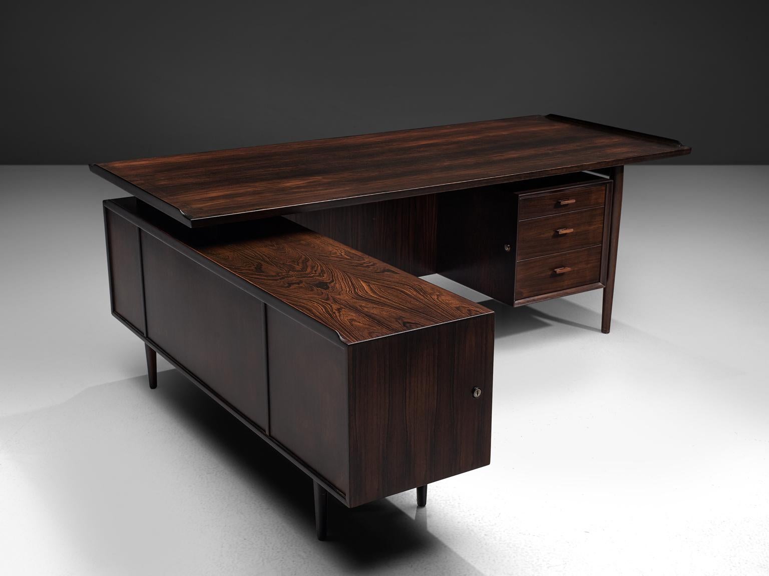 Arne Vodder Executive Desk in Rosewood 2