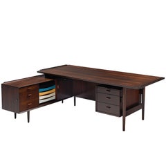 Arne Vodder Executive Desk in Rosewood