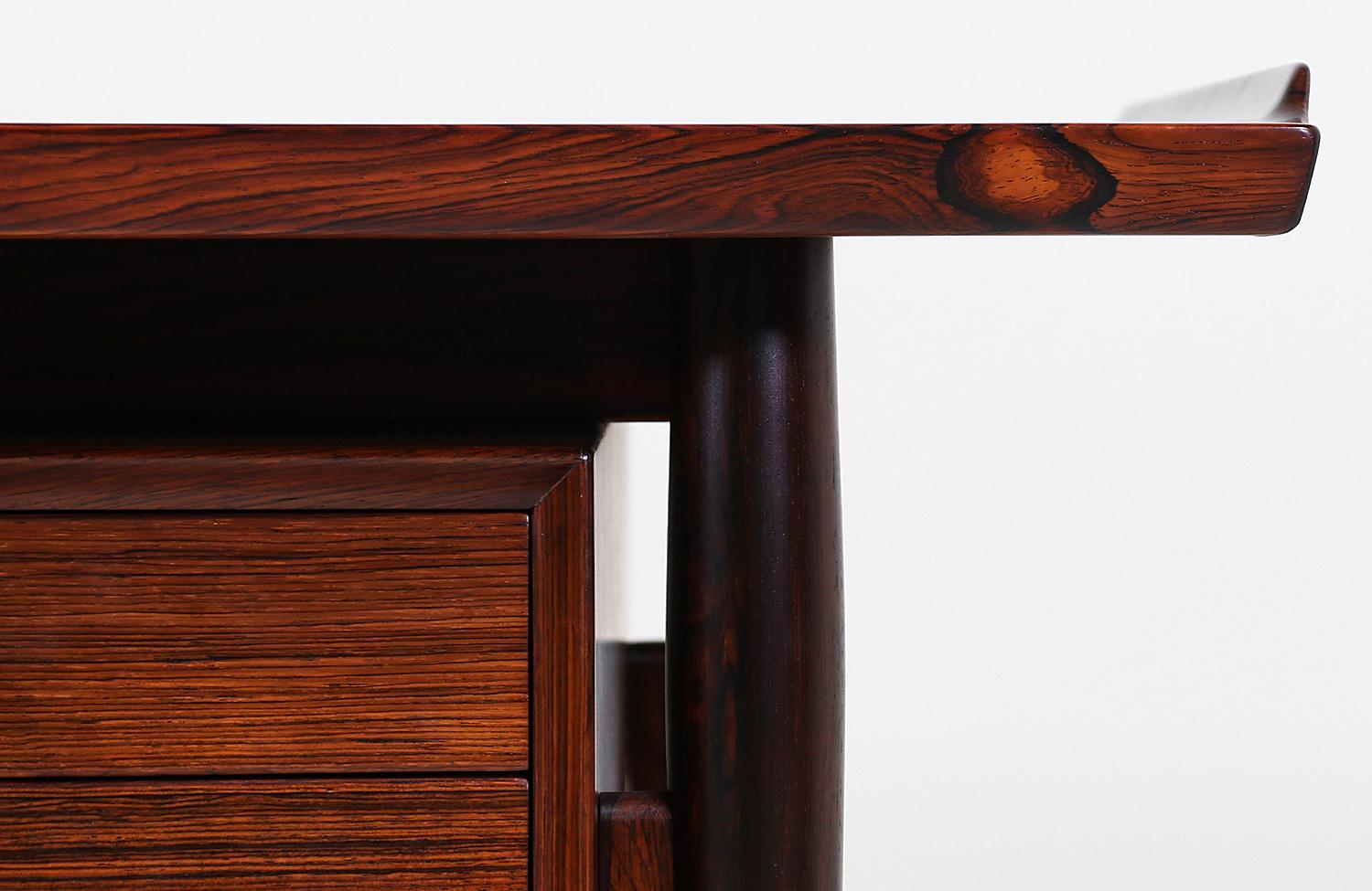 Arne Vodder Executive Rosewood Desk for Sibast Møbler 2