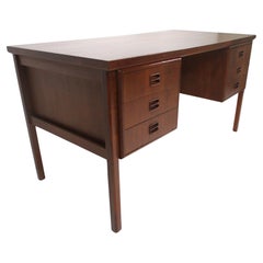 Vintage Arne Vodder Executive Teak Desk for Sibast Denmark 