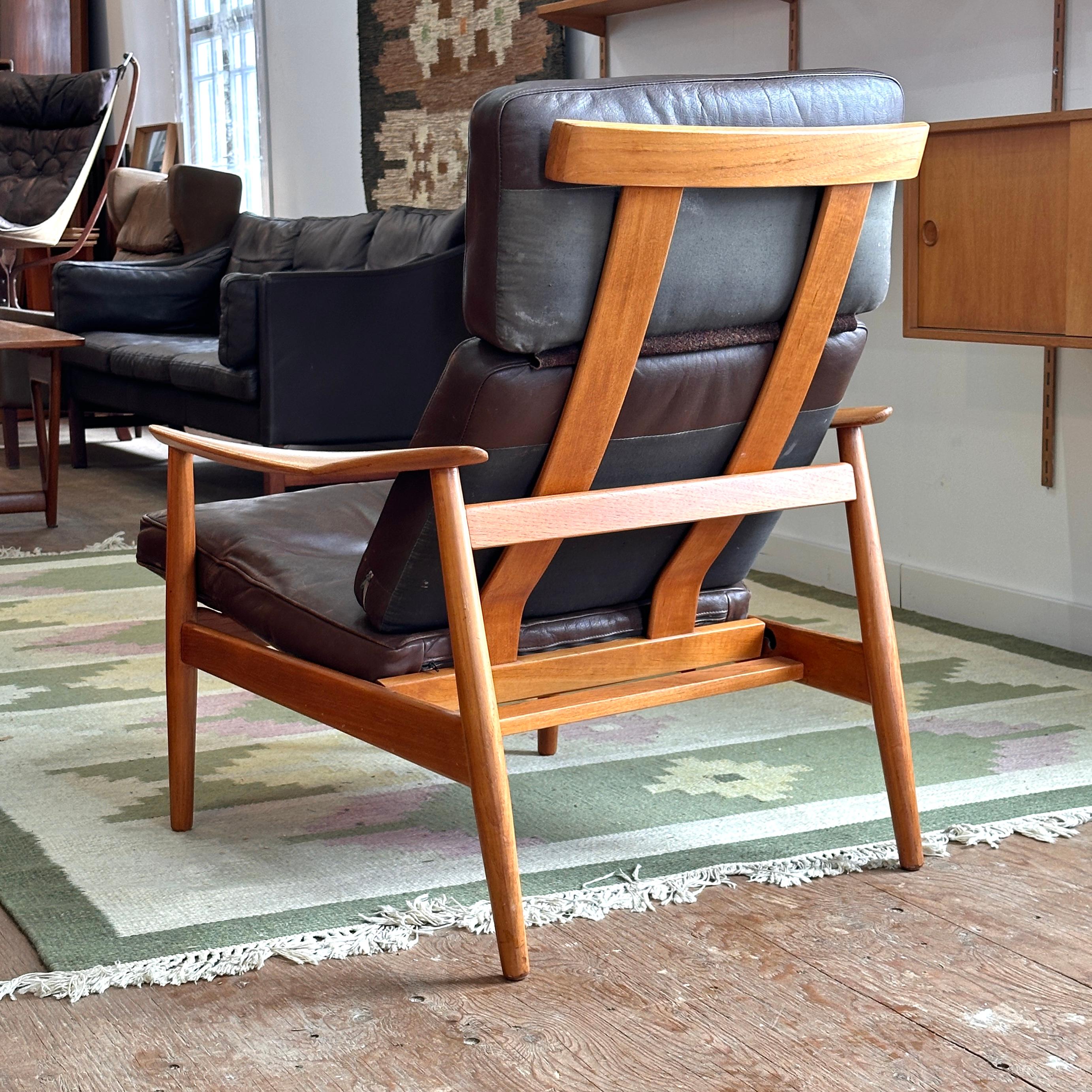 Silla de salón Arne Vodder FD-164 Moderno de mediados de siglo en venta