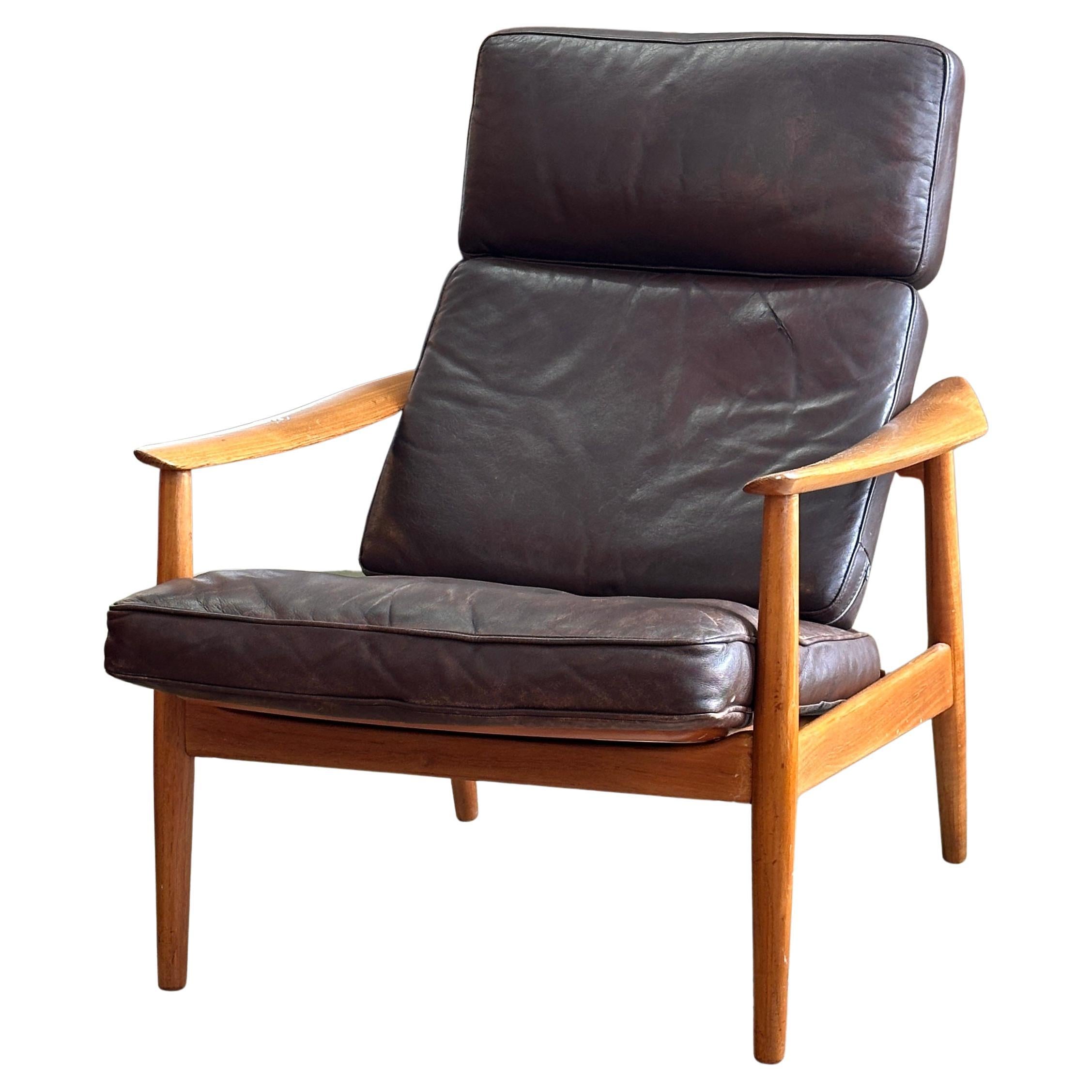 Arne Vodder Fd 164 Sedia da salotto reclinabile