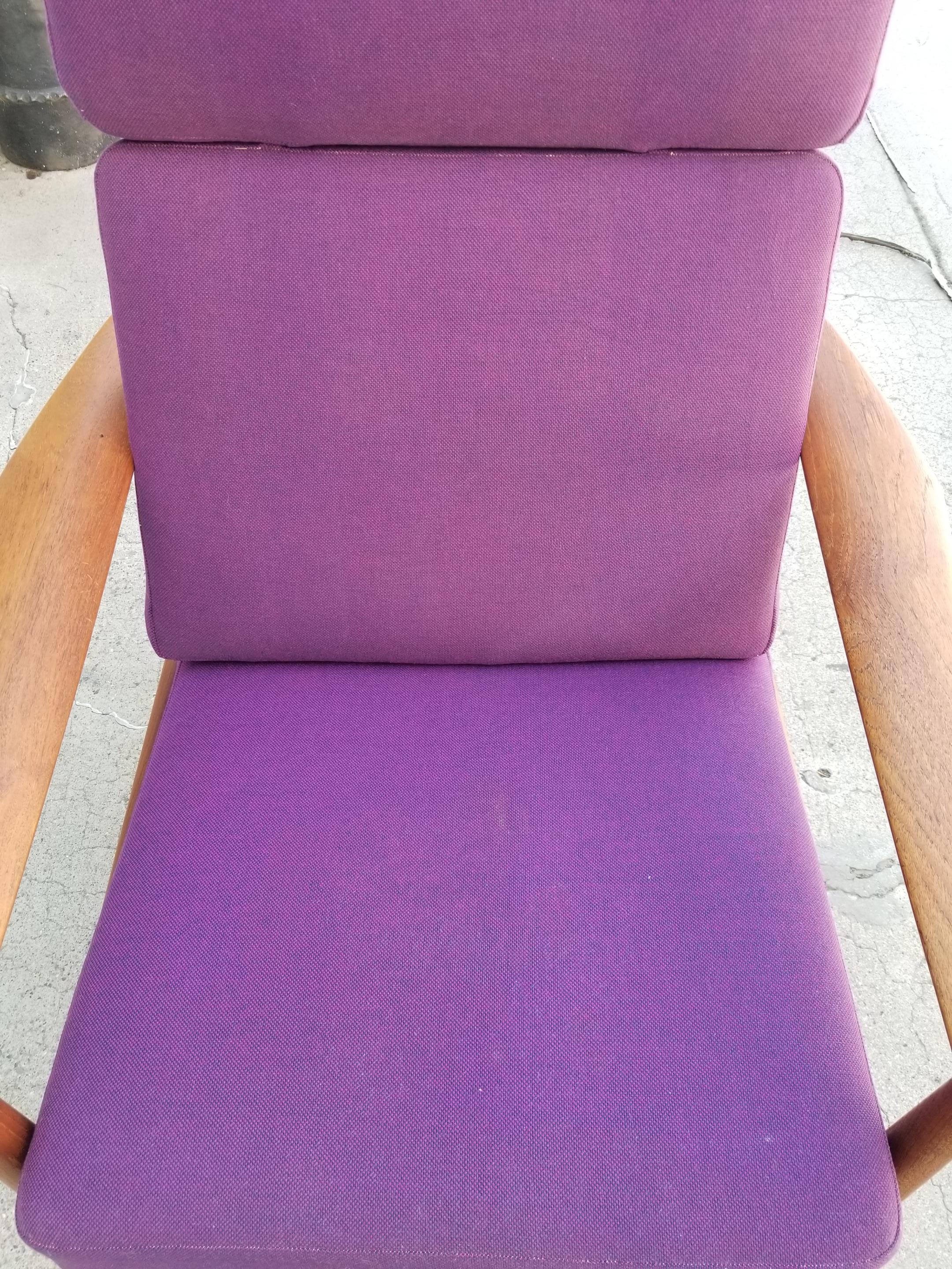 Arne Vodder FD 164 Teak Adjustable Lounge Chair 2