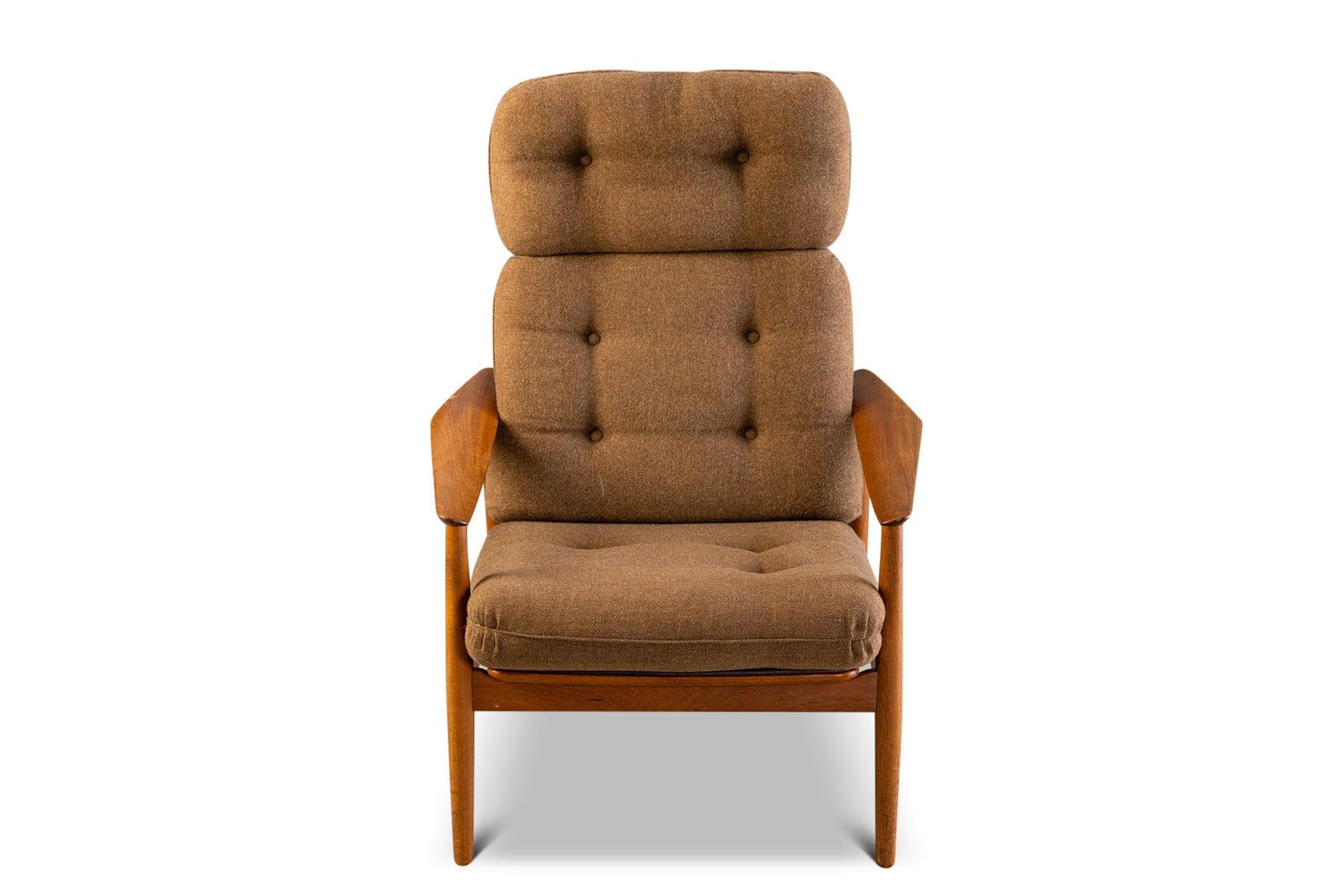 Danish Arne Vodder Fd 165 Highback Lounge Chair in Teak