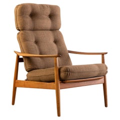 Arne Vodder Fd 165 Highback Lounge Chair in Teak