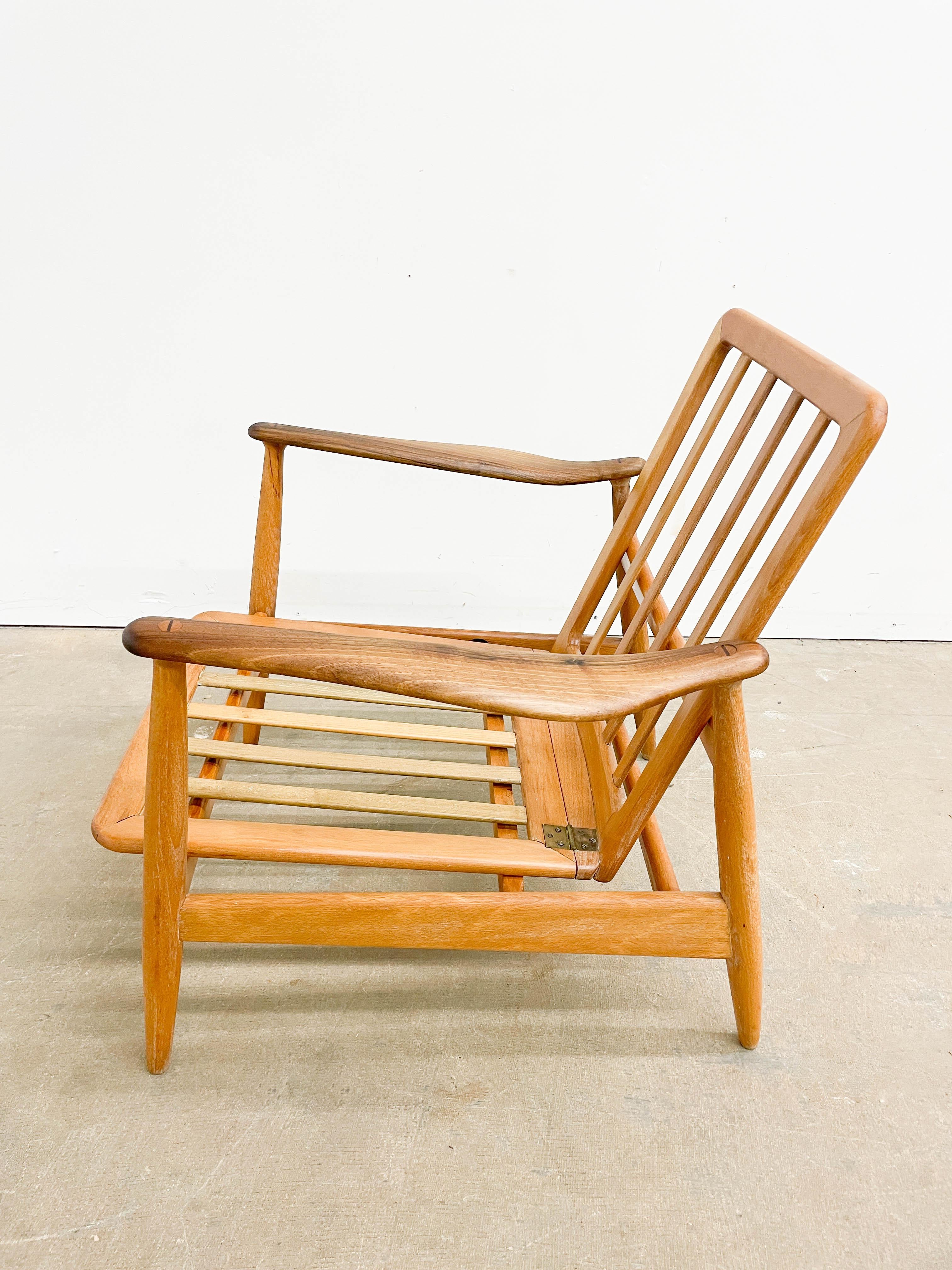 20th Century Arne Vodder for Bovirke Adjustable Lounge Chair