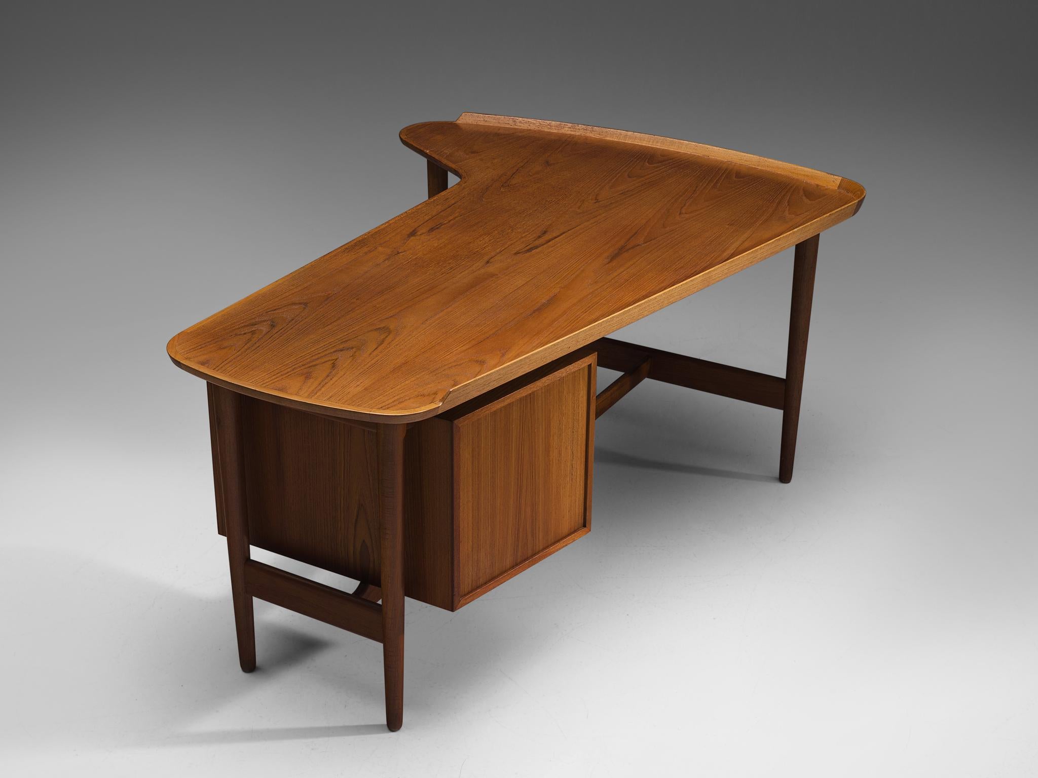 Mid-20th Century Arne Vodder for Bovirke Desk in Teak