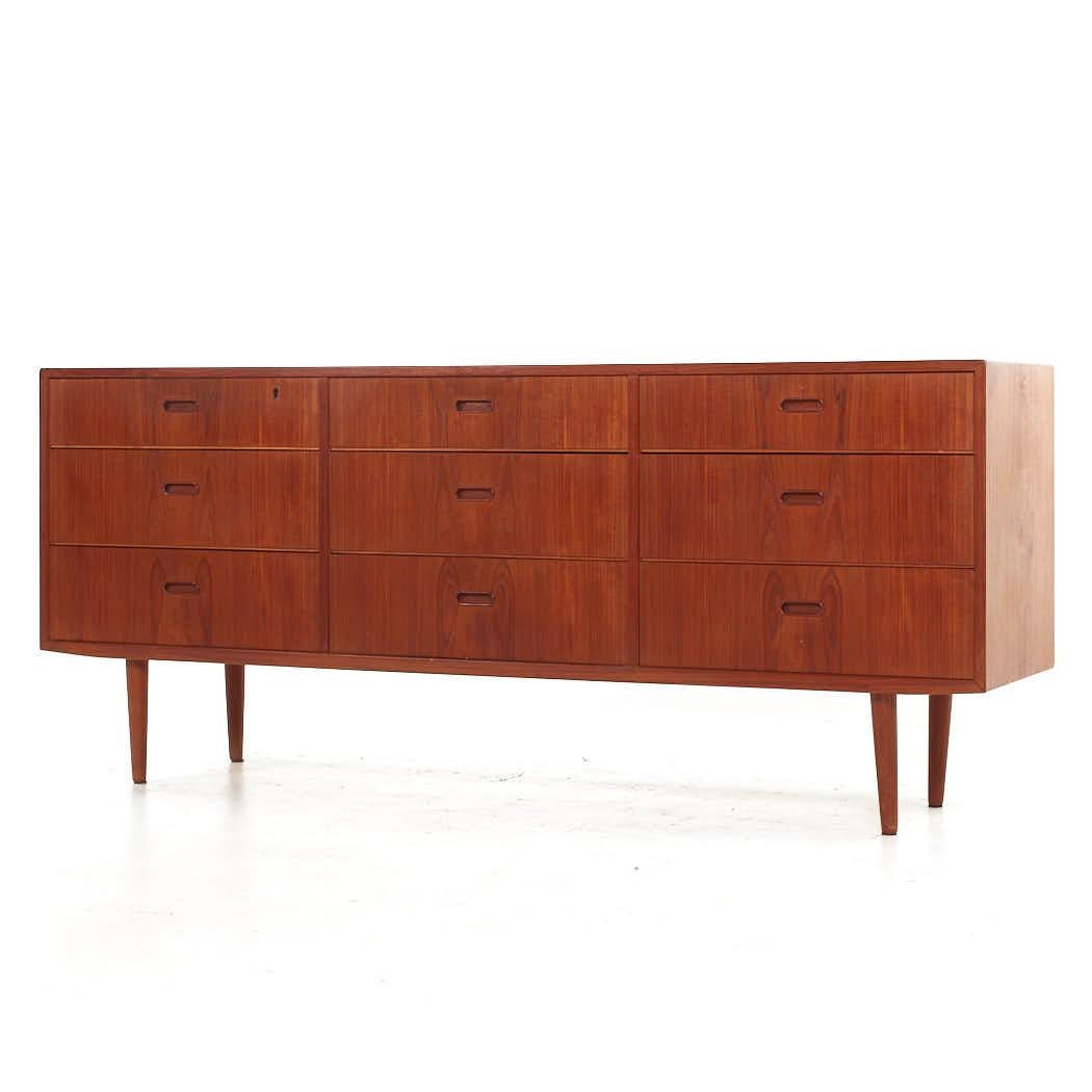 Mid-Century Modern Arne Vodder for Falster Mid Century Danish Teak Lowboy Dresser