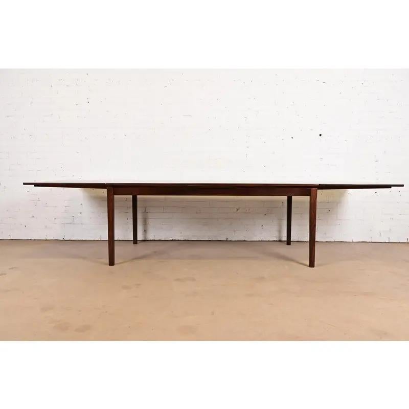 Danish Arne Vodder for H. Sigh & Son's Extension Dining Table, Newly Refinished For Sale