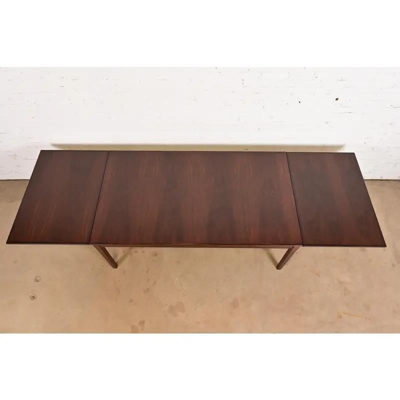 Rosewood Arne Vodder for H. Sigh & Son's Extension Dining Table, Newly Refinished For Sale
