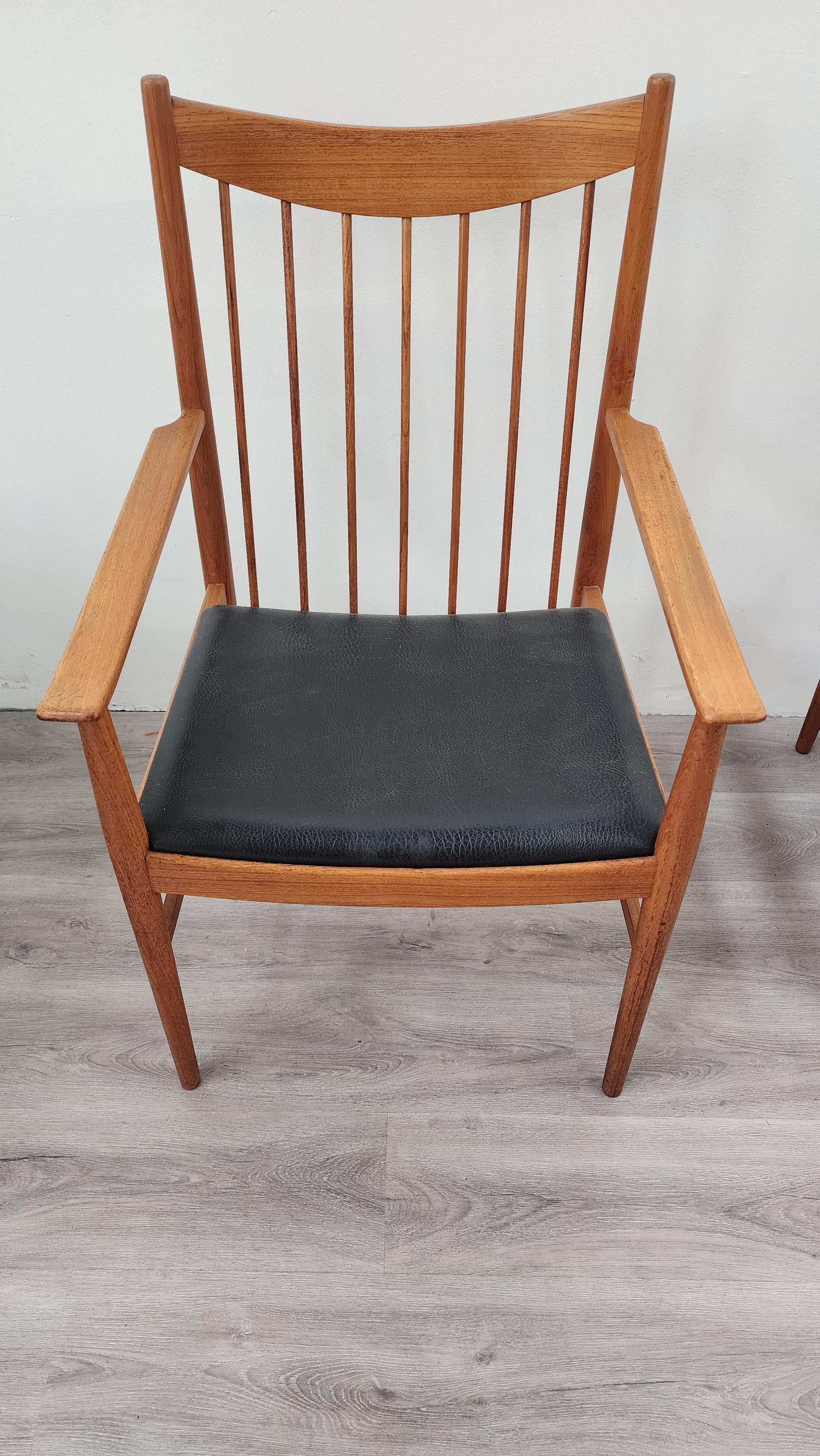 Arne Vodder for Sibast Danish Teak Dining Chairs set of 6 8