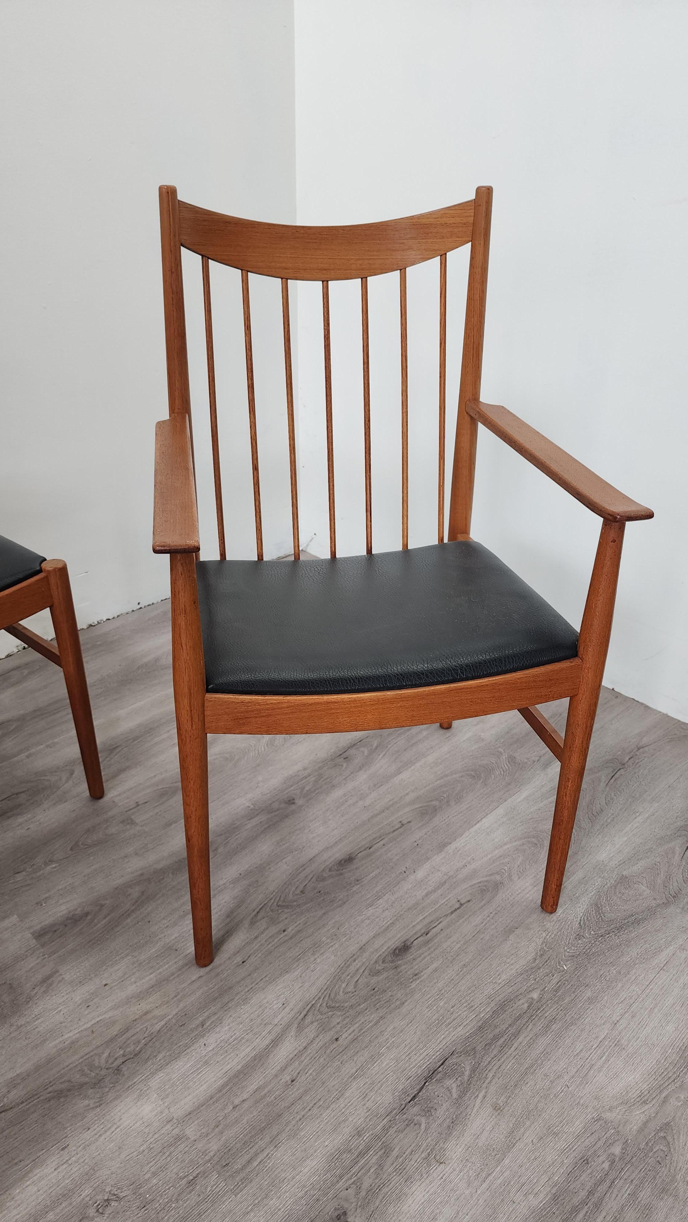 Arne Vodder for Sibast Danish Teak Dining Chairs set of 6 1