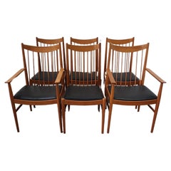 Arne Vodder for Sibast Danish Teak Dining Chairs set of 6