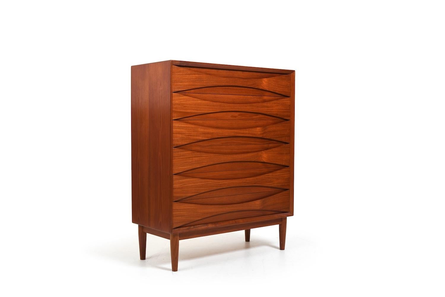 Commode en teck Arne Vodder pour Sibast des années 1960 Bon état - En vente à Handewitt, DE