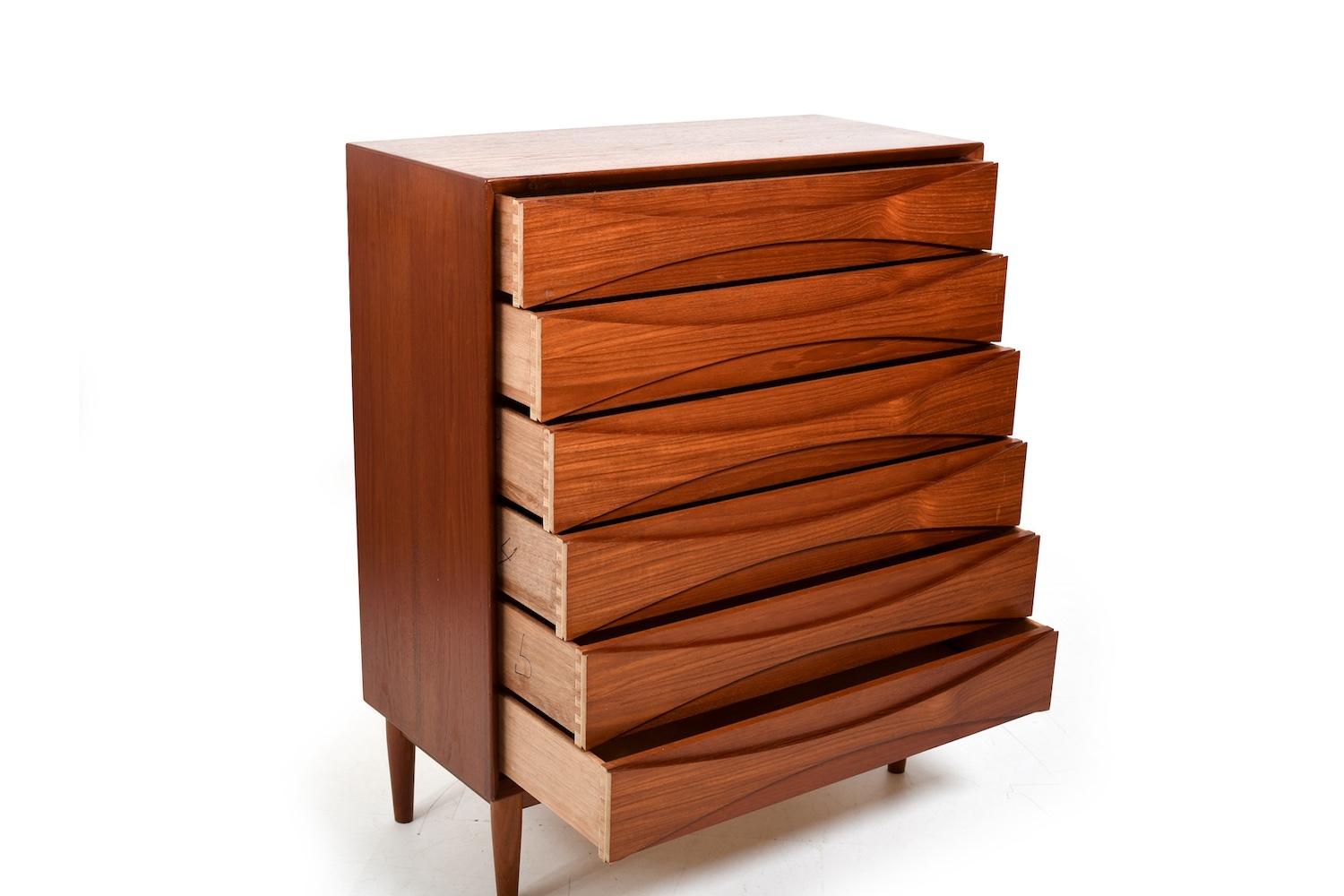 20ième siècle Commode en teck Arne Vodder pour Sibast des années 1960 en vente