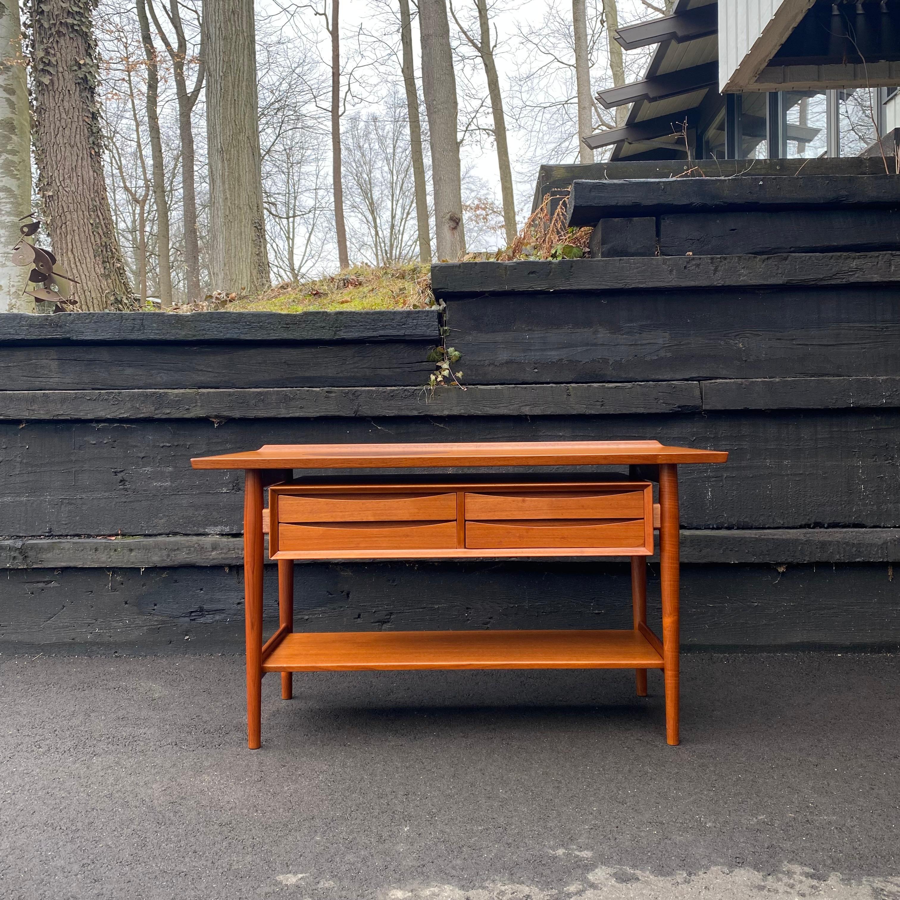 Mid-Century Modern Arne Vodder for Sibast Furniture Danish Modern Teak Server Buffet Sideboard