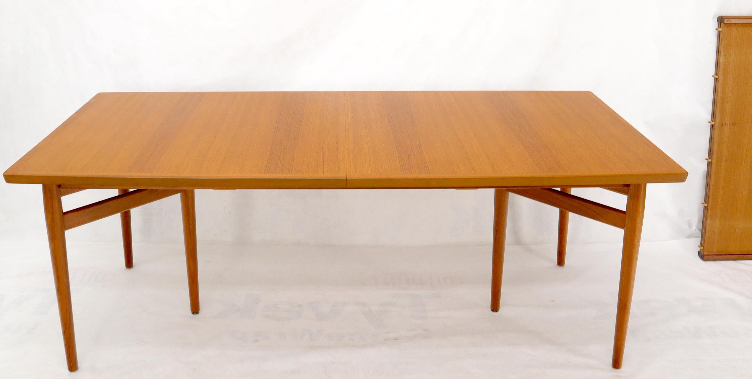 Arne Vodder for Sibast Large Oversize Dining Conference Table Extensions For Sale 2