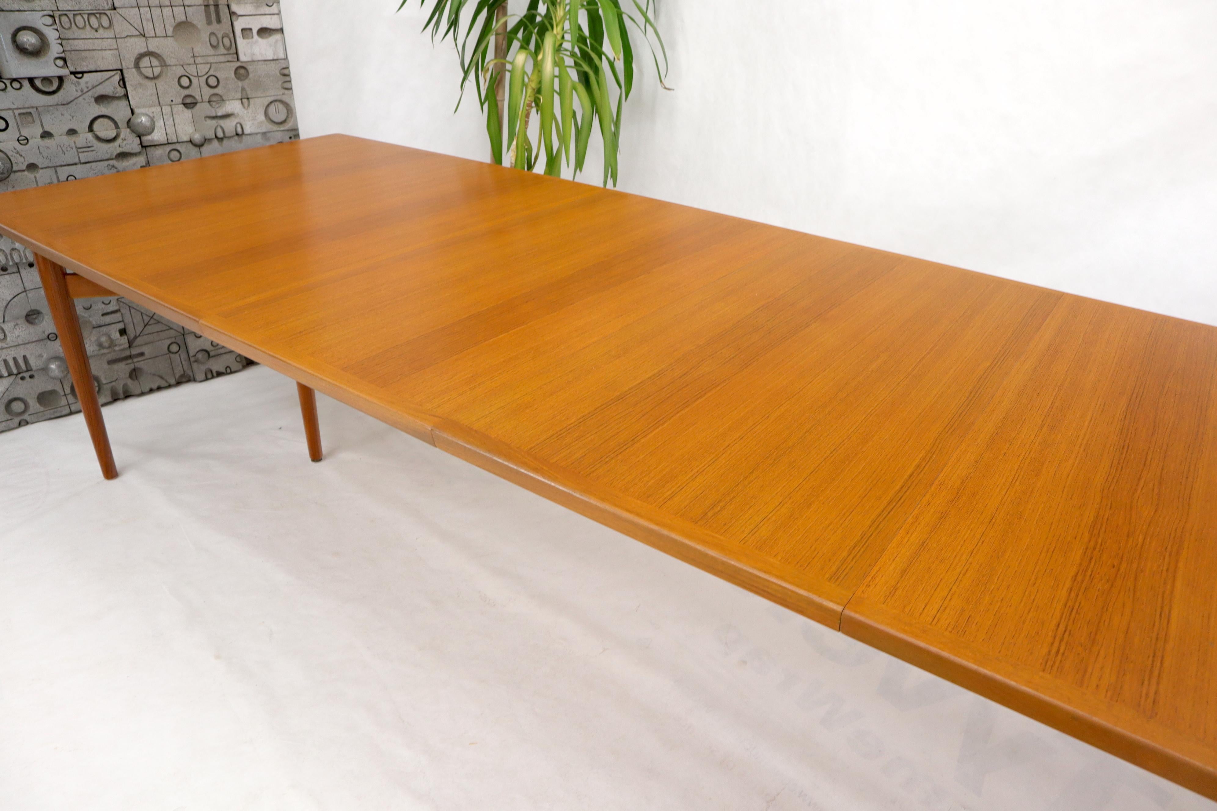 20th Century Arne Vodder for Sibast Large Oversize Dining Conference Table Extensions For Sale