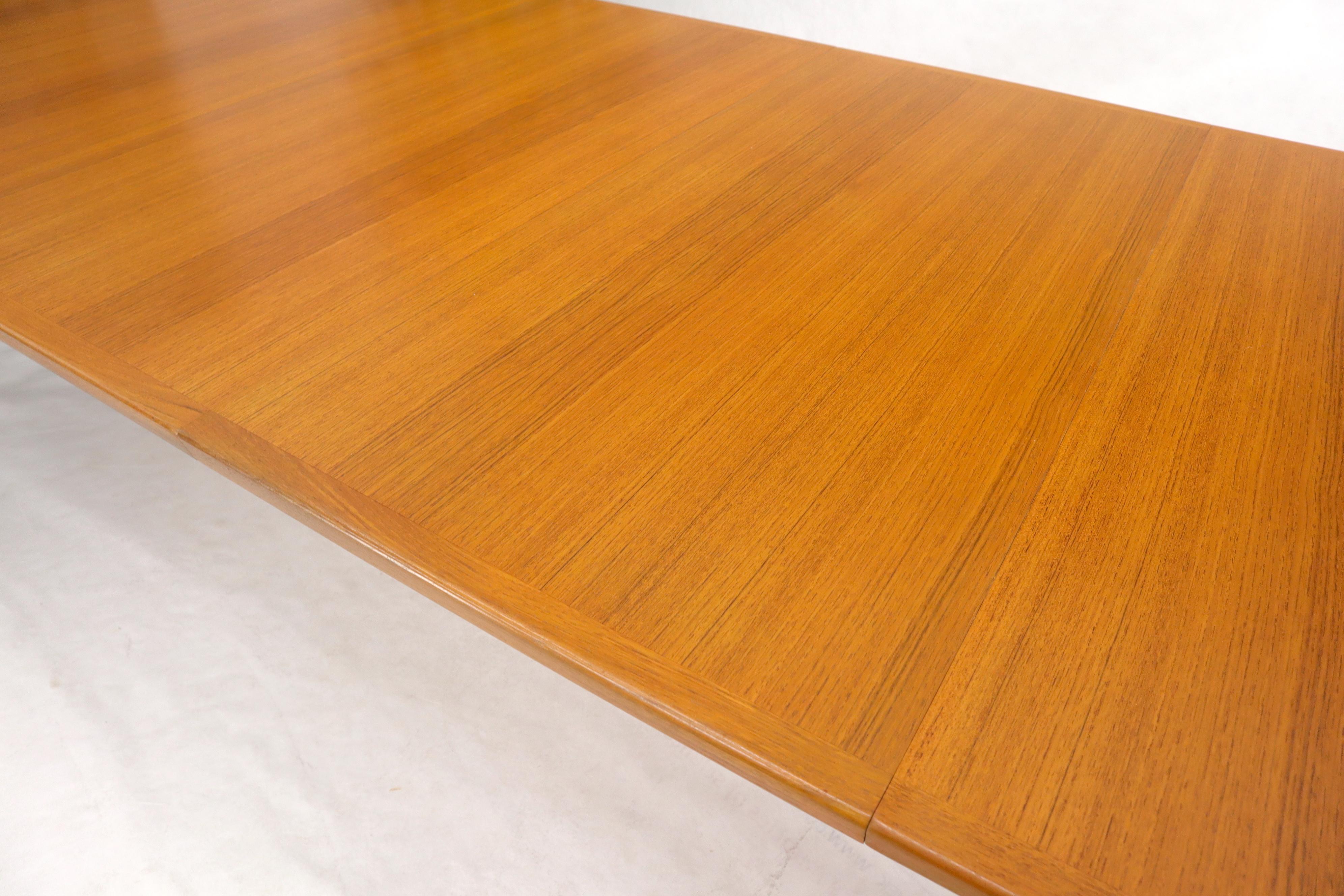 Teak Arne Vodder for Sibast Large Oversize Dining Conference Table Extensions For Sale