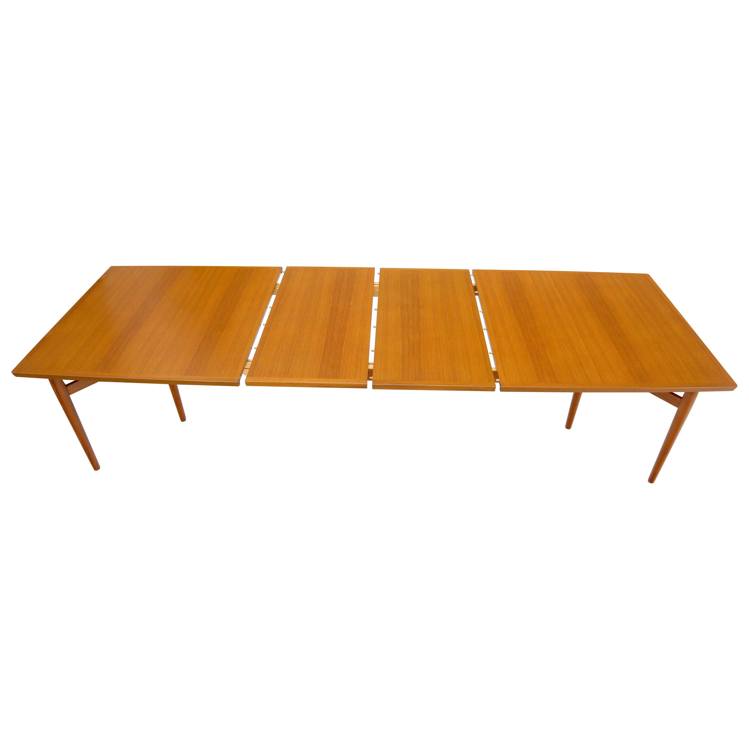 Arne Vodder for Sibast Large Oversize Dining Conference Table Extensions For Sale