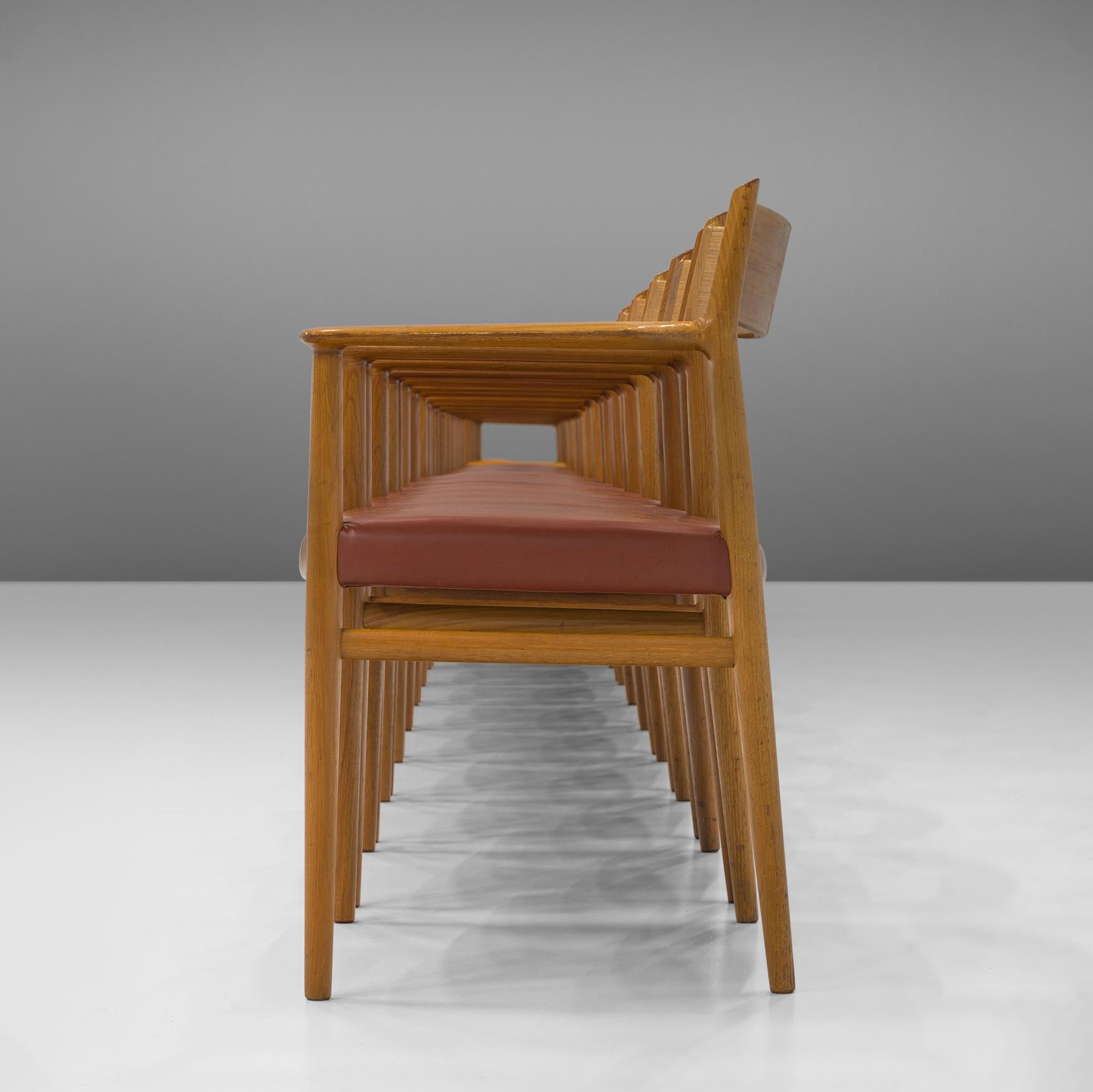 Mid-20th Century Arne Vodder for Sibast Møbler Set of Ten Dining Chairs in Teak