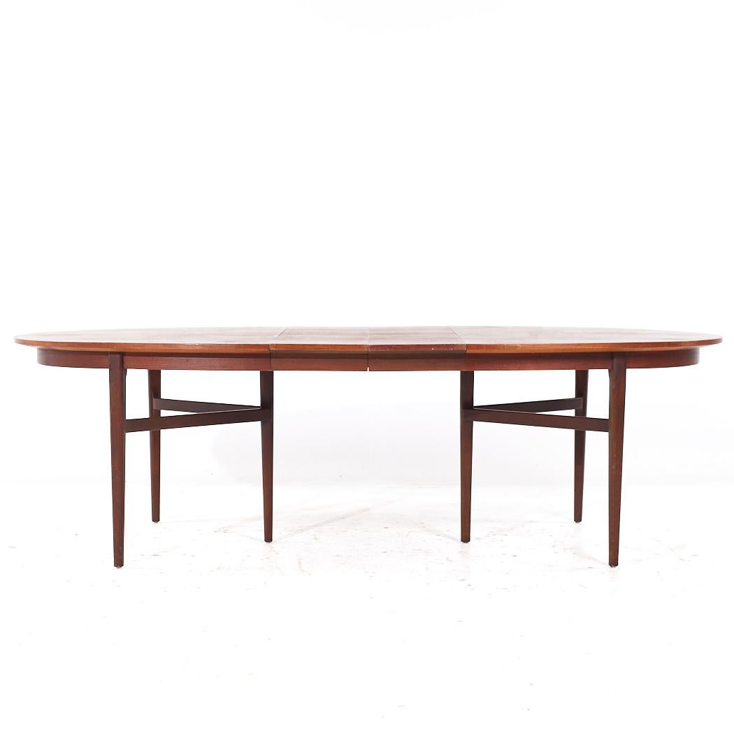 Arne Vodder pour Sibast MCM Table de salle à manger extensible en teck danois avec 2 abattants en vente 4