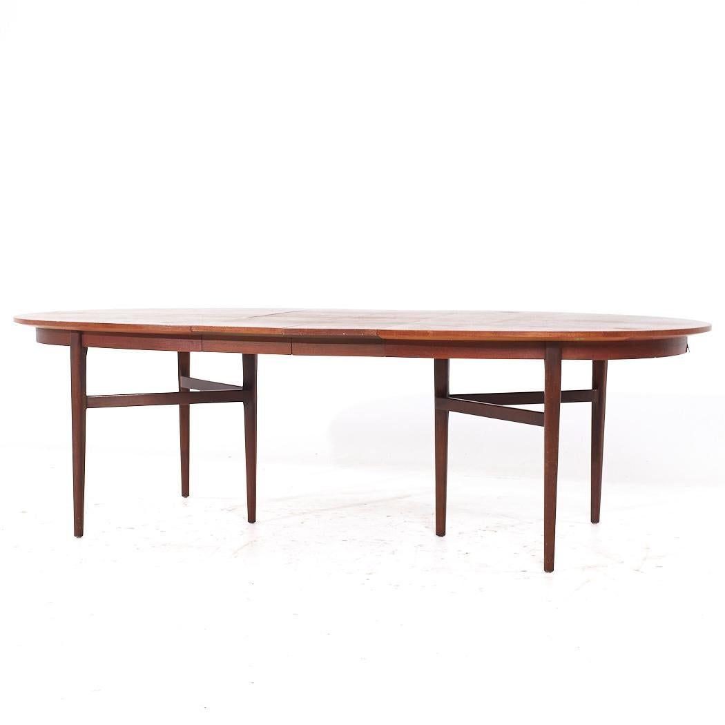 Arne Vodder pour Sibast MCM Table de salle à manger extensible en teck danois avec 2 abattants en vente 5