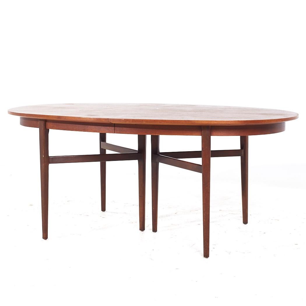 Mid-Century Modern Arne Vodder pour Sibast MCM Table de salle à manger extensible en teck danois avec 2 abattants en vente