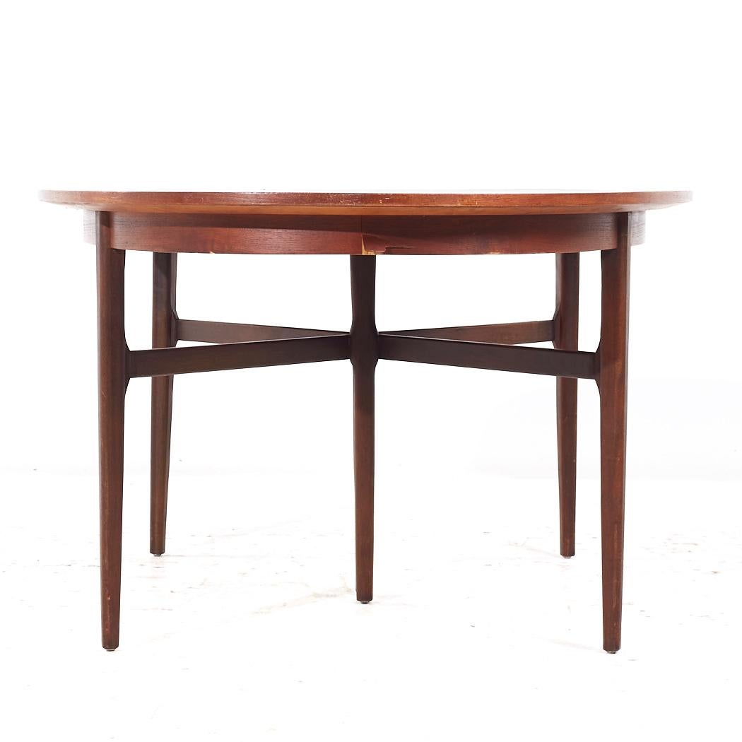 Arne Vodder pour Sibast MCM Table de salle à manger extensible en teck danois avec 2 abattants Bon état - En vente à Countryside, IL