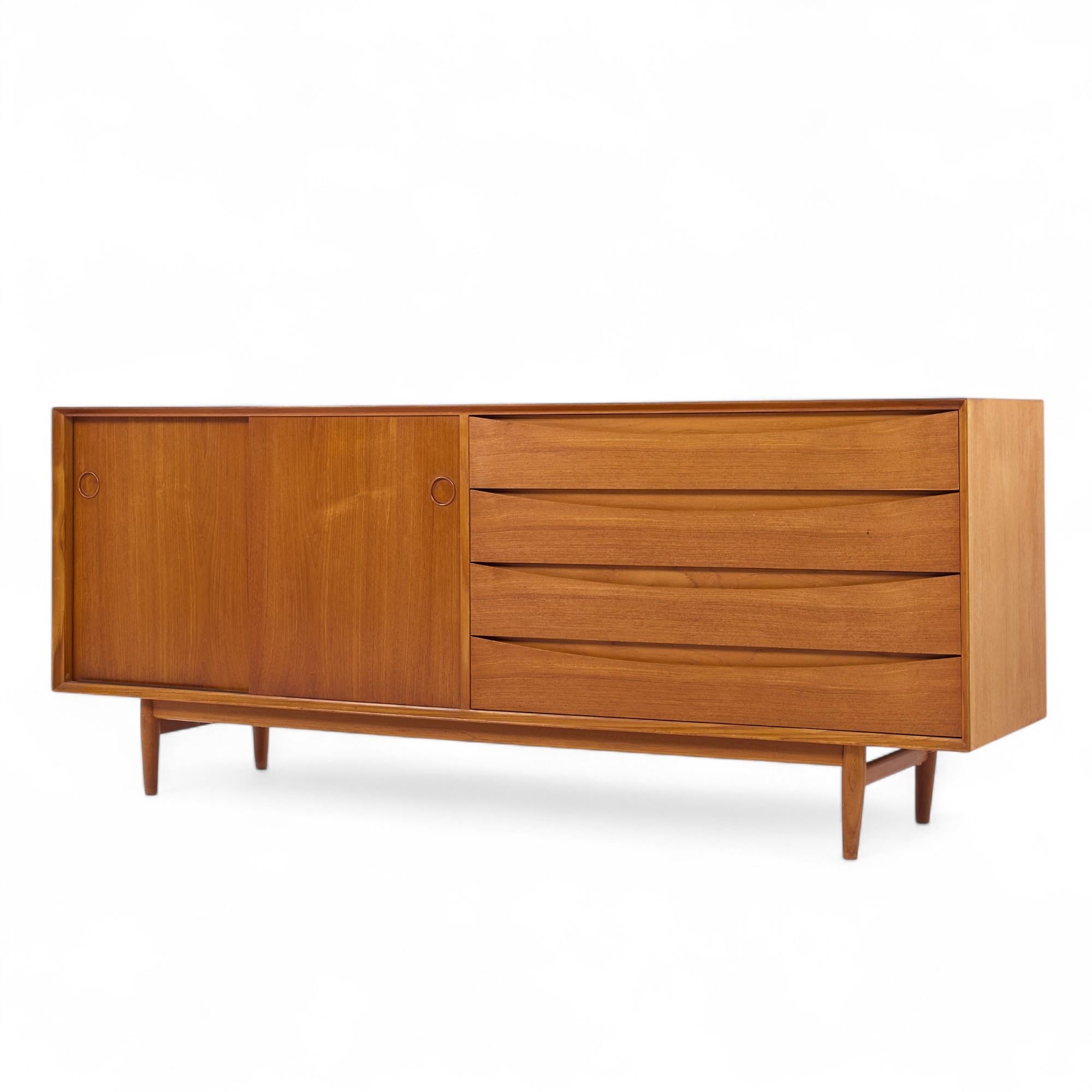 Mid-Century Modern Arne Vodder for Sibast Mid Century Danish Teak Credenza For Sale