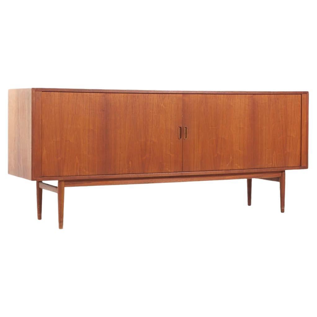 Arne Vodder for Sibast Mid Century Model 37 Danish Teak Tambour Door Credenza For Sale