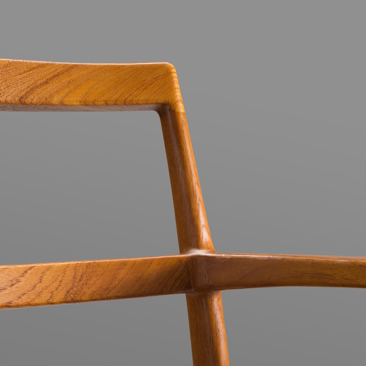 Mid-20th Century Arne Vodder for Sibast Møbler Armchair in Teak and Leather For Sale