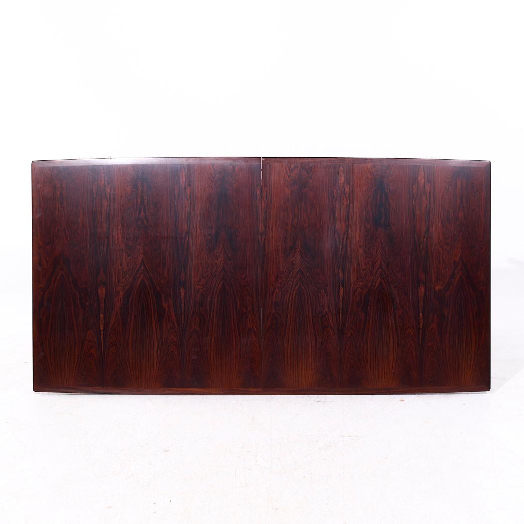 Arne Vodder for Sibast Model 201 MCM Table de salle à manger à rallonge en bois de rose - 2 abattants en vente 3
