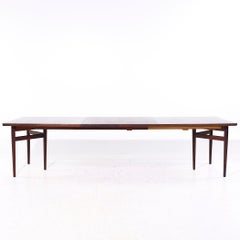 Arne Vodder for Sibast Model 201 MCM Rosewood Expanding Dining Table - 2 Leaves