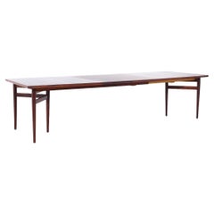 Arne Vodder for Sibast Model 201 MCM Rosewood Expanding Dining Table - 2 Leaves