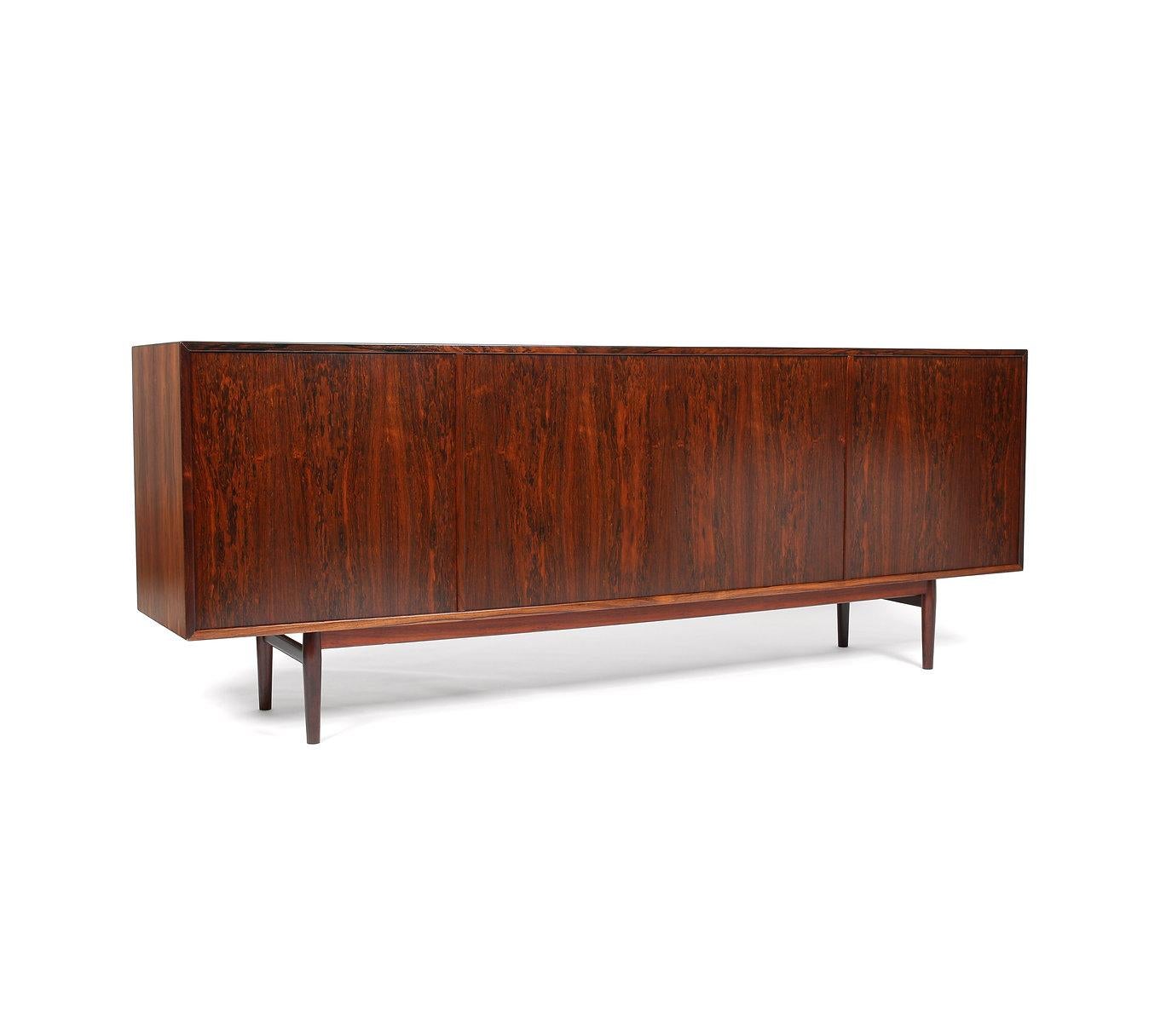 Danish Arne Vodder for Sibast OS36 Tambour Door Rosewood Credenza