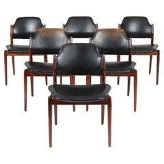 Arne Vodder for Sibast Rosewood Dining Chairs - Set of Six