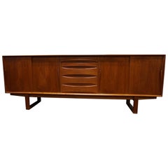 Arne Vodder for Sibast Sled-Leg Teak Credenza